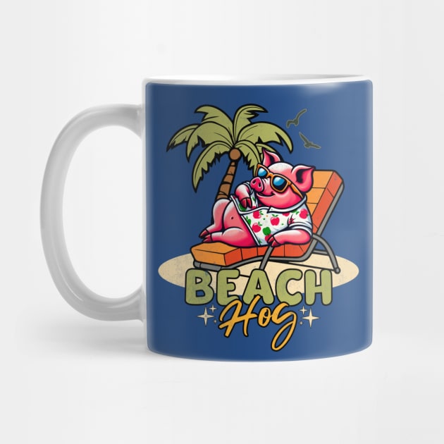 Summer Beach Pig by alcoshirts